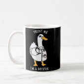 Trust Me I'm A Ductor Whimsical Duck Doctor Animal Koffiemok (Links)
