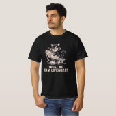 Trust Me I'm a Lifeguard Funny Cat Shirt – Dark Hu (Voorkant volledig)