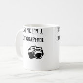 Trust Me I'M A Photographer Funny Photography T Sh Koffiemok (Voorkant links)