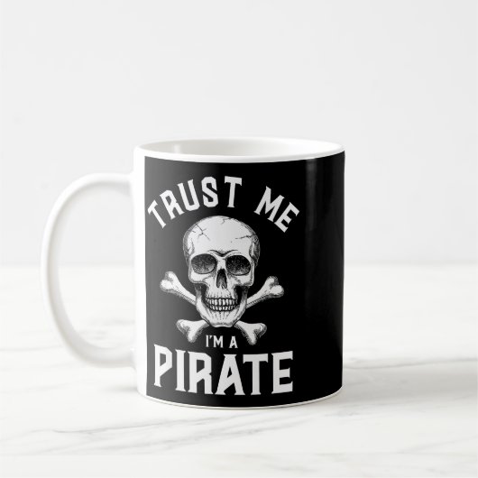 Trust Me I'm A Rate - Funny Skull Crossbones Boote Koffiemok (Links)