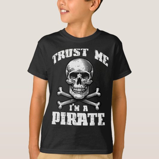 Trust Me Im A Rate Skull Crossbones Funny Men Wome T-shirt (Voorkant)