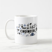 TRUST ME, I'M AN ENGINEER feat Maxwell Gleichungen Koffiemok (Links)