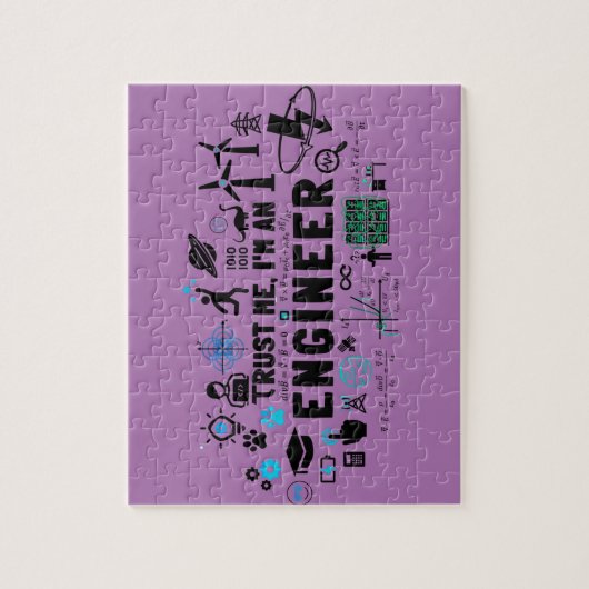 TRUST ME, I'M AN ENGINEER feat Maxwell Gleichungen Legpuzzel (Verticaal)