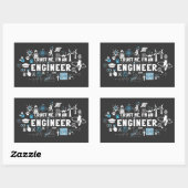 TRUST ME, I'M AN ENGINEER feat Maxwell Gleichungen Rechthoekige Sticker (Vel)