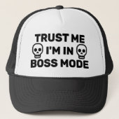 Trust Me - I'm In Boss Mode™ Trucker Hat Pet (Voorkant)