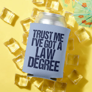 Trust Me Lawyer Funny Law School Afstuderen Blikjeskoeler