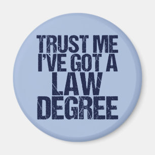 Trust Me Lawyer Funny Law School Afstuderen Magneet