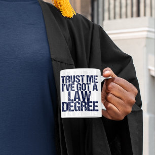 Trust Me Lawyer Humor Koffiemok