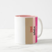 "Trust Nabokov impliciet" Tweekleurige Koffiemok (Voorkant rechts)