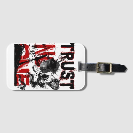 Trust No One Bagagelabel (Voorkant (horizontaal))