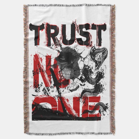 Trust No One Deken (Voorkant Verticaal)