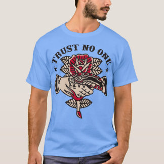 Trust No One Handshake Snake T-shirt