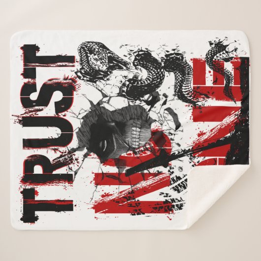 Trust No One Sherpa Deken (Voorkant (horizontaal))