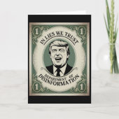 “trust Nobody” - Trump Nknote Parody 2 Kaart (Voorkant)