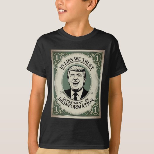“trust Nobody” - Trump Nknote Parody 2  T-shirt (Voorkant)