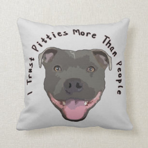 Trust Pitties - Pitbull Pillow Kussen