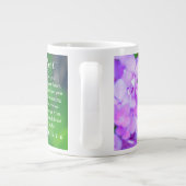 Trust Proverbs Christelijke Bijbel Floral Hydrange Grote Koffiekop (Achterkant)