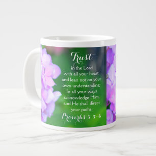 Trust Proverbs Christelijke Bijbel Floral Hydrange Grote Koffiekop