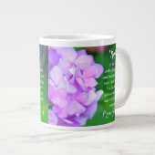 Trust Proverbs Christelijke Bijbel Floral Hydrange Grote Koffiekop (Voorkant rechts)