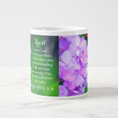 Trust Proverbs Christelijke Bijbel Floral Hydrange Grote Koffiekop (Voorkant)