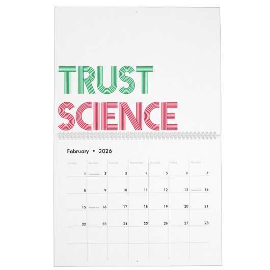 trust science Calendar Kalender (Feb 2026)