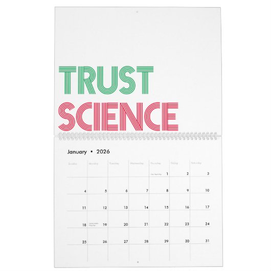 trust science Calendar Kalender (Jan 2026)