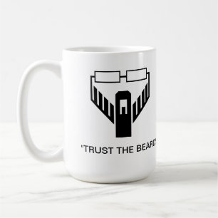 "Trust the Beard"-Logo Mok