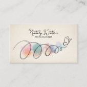 Trust The Journey Butterfly Flight Path Therapist Visitekaartje (Voorkant)