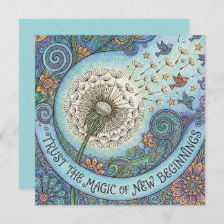 Trust The Magic of New Beginnings Card Feestdagenkaart