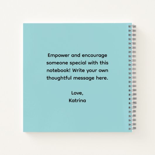 Trust The Magic of New Beginnings Spiral Notebook Notitieboek (Achterkant)