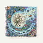 Trust The Magic of New Beginnings Spiral Notebook Notitieboek (Voorkant)
