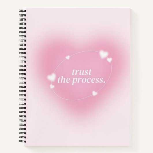 Trust the Process Aesthetic Notebook –  Notitieboek (Voorkant)