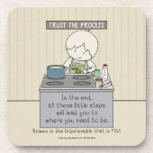 Trust the Process Bier Onderzetter (Voorkant)