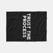 Trust The Process Srts Slogan Motivational  Fleece Deken (Voorkant (Horizontaal))