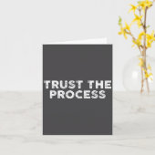 Trust The Process Srts Slogan Motivational Kaart (Gele Bloem)