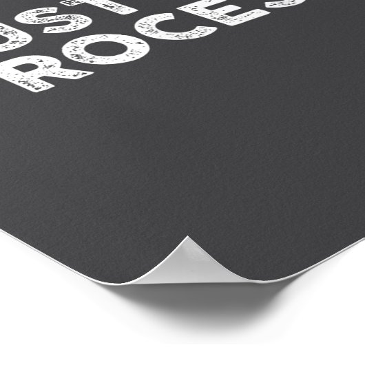 Trust The Process Srts Slogan Motivational  Poster (Hoek)