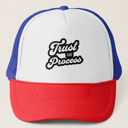 Trust The Process Trucker Hat Pet (Voorkant)