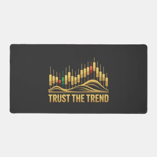 Trust the Trend – Mindset Tee for Traders Bureaumat (Voorkant)