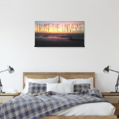 TRUST the Universe Beach Sunset Foto Canvas Afdruk (Insitu (Slaapkamer))