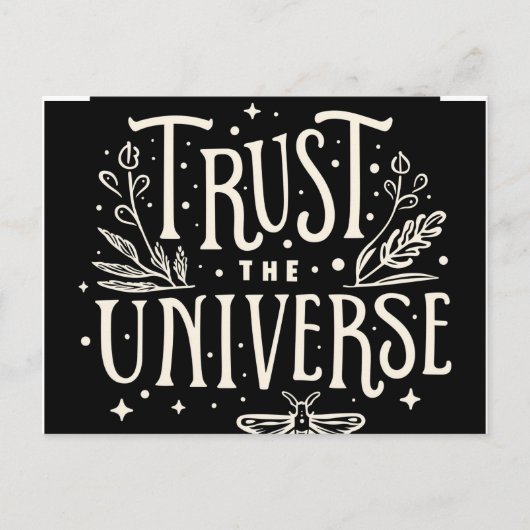 Trust the Universe Postcard Briefkaart (Voorkant)