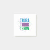 Trust Think Thrive – Motivational Quote Design Post-it® Notes (Voorkant)