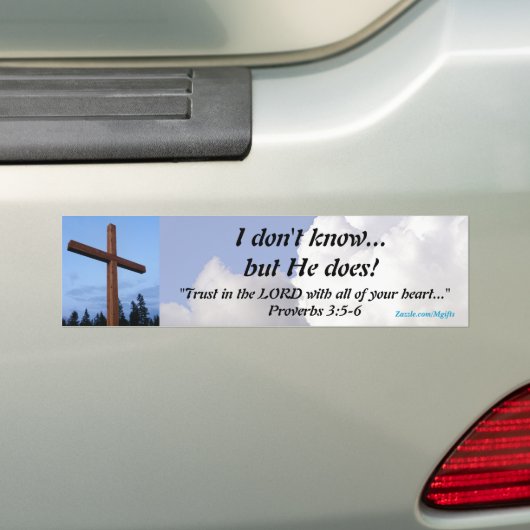 Trust, tot nu toe bumpersticker (Op auto)