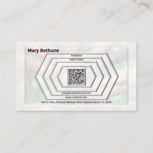 Trust →Transformationeel leiderschap (met QR-code) Visitekaartje (Achterkant)