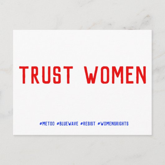 Trust Women Briefkaart (Voorkant)