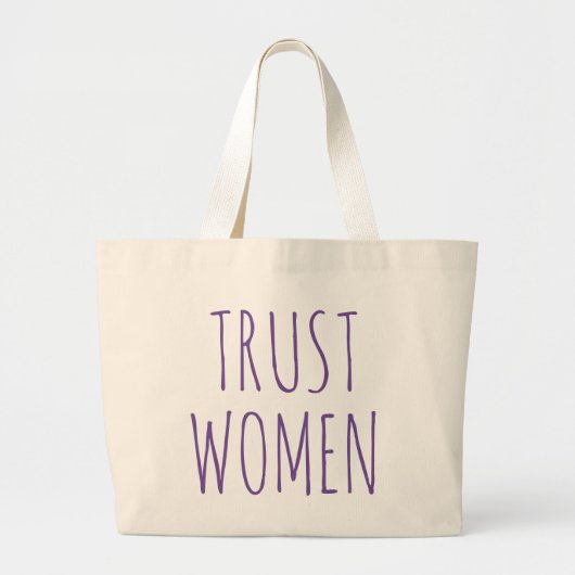 Trust Women Grote Tote Bag (Voorkant)