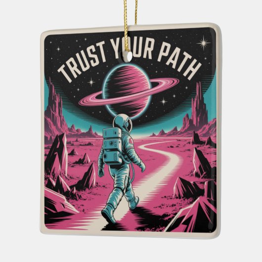 Trust Your Path Keramisch Ornament (Links)