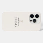 Trust Your Timing Minimal Motivational iPhone Case (Achterkant (horizontaal))