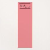 'Trust Yourself' - Black Lettering Yogamat (Voorkant)