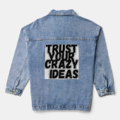 Trust Yourself-T-Shirt Denim Jacket (Achterkant)