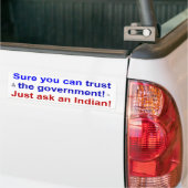 trustbeleid bumpersticker (Op Truck)